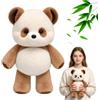 TELAOBAN Peluche Panda Che Corre, 45 cm Simpatico Peluche Panda Che Corre, Peluches Interattivo Pandas Con Zampe Mobili E Scuotibili, Giocattolo Di Peluche Che Corre, Regalo per Fan e Famiglia