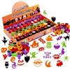 SULOLI 50 Pezzi Timbri Halloween,Francobolli Animale Colorati di Plastica