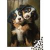 QHVMXCZB Cucciolo carino Puzzle 1000 Pezzi Carta Puzzle per Adulti Tema animale Puzzle per Famiglia Relax Dedicato Decorazione Regalo 38x26cm/1000pcs