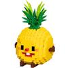 NOOLY Serie Alimentare Micro Blocchi da Costruzione per Bambini e Adulti Casa e Ufficio Decorazione Giocattolo WKLJM-04 (Ananas Felice, 216 Pezzi)