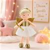 Sweety Toys 11780 - Bambola di peluche con fatina principessa, 45 cm, colore: Oro