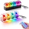 Ycaaeo 2 Pezzi Mini Tastiera Antistress Trasparente, Giocattolo Fidget Tastiera