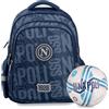 Colourbook Zaino Scuola Napoli Pallone Omaggio (Blu)