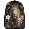 kaiyun Leone in The Jungle Borsa Da Scuola Giglio Stampato in 3D Zainetto Sacchetti Di Scuola Bambino Zaino Per Ragazzi Ragazze Zaini 16 inch