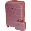 BERTOO Firenze - Collezione valigie da viaggio, Colore: rosa., SET2V13XL - 142 L|14 L