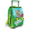KORAT Zaino Trolley Estensibile Bambini Ninja Turtles Zaino Scuola con Ruote, Maniglia Estensibile e Spallacci Regolabili, Scuola Elementare