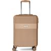 VOYAN Valigia da viaggio in cabina 001, trolley rigido con serratura di sicurezza e custodia rigida leggera, oro, Cabina, Valigia rigida con ruote girevoli e serratura a combinazione