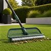 4FGROUP Scopa e Rastrello Telescopico per Prato Sintetico, 45 cm, Manico in Alluminio, Setole Sintetiche, Impugnatura Ergonomica