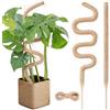 Garden Sage Bastone per Piante Rampicanti, Garden Sage 2 Pezzi da 120 cm Pieghevole Palo Muschiato Monstera di Cocco per Sostegno Piante da Interno e Rampicanti