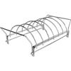 Generic Griglia per Barbecue in Acciaio Inox, Supporto per arrosti, 35 x 19 x 10 cm, antiruggine, Accessorio Verticale per costolette di Maiale, Bacchette, affumicatore, grigliate