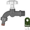 PLUMBING4HOME 3/4 x 3/4 BSP Plastica Giardino Irrigazione Rubinetto Valvola Tubo Flessibile