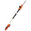 VEVOR Kit Tagliasiepi a Batteria da Giardinaggio, Tagliasiepi Elettrico da 20 V con Lama in Acciaio a Doppio Taglio da 457,2 mm, Design Telescopico da 187,5 a 238,5 cm, per Rami Alti Siepi Arbusti