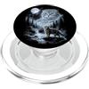 Vintage Bootleg Art Cat Lovers Retro Scottish Fold Cat Moon anni '90 Bootleg Meme Gatti gattini PopSockets PopGrip per MagSafe