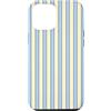 Y2K Retro Aesthetic Stripes Pattern Desi Custodia per iPhone 12 Pro Max Y2K Burro Giallo Bambino Blu Carino Vintage Stripe Estetica