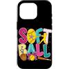 Softball Season Game Day Gifts Girls Wom Custodia per iPhone 16 Pro Softball Gioco Coquette Bow Softball Giocatore Ragazze Adolescenti