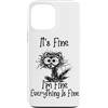 Funny Meme Shirts and Gifts for Men Wome Custodia per iPhone 13 Pro Max Va bene, sto bene, va tutto bene, Funny Ferret Meme