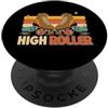 Retro Rink Skating Co Pattinaggio a rotelle divertente in stile retrò vintage PopSockets PopGrip Adesivo