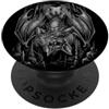 Stampe per Amanti della Musica Alternati Pipistrello Rock con Occhiali e Microfono Divertente PopSockets PopGrip Adesivo