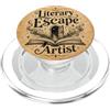 Bookish Bookworm Book Lover Gifts Letterario Fuga Artista Libro Amante Lettura Vintage Bookish PopSockets PopGrip per MagSafe