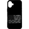 American Flag Camo Patriotic Military Gr Custodia per iPhone 16 Plus Bandiera militare militare americana grigia mimetica americana patriottica