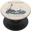 Faith Based Bible Verse Apparel Christian Faro Profondo Fede Incoraggiamento Citazione PopSockets PopGrip Adesivo