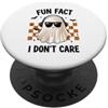 Halloween Funny I Do Not Care Ghost & He Halloween divertente divertente fatto non mi importa fantasma con le cuffie PopSockets PopGrip Adesivo