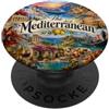 Happy Destiny Destinazioni Crociere Mediterraneo, Palermo, La Valletta, Europa PopSockets PopGrip Adesivo