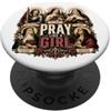 Happy Catholics Prega come una ragazza Cattolica Donne Santa Teresa Giovanna d'Arco Maria PopSockets PopGrip Adesivo