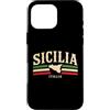 Sicily Italy Heritage Gifts Custodia per iPhone 16 Pro Max Sicilia, Italia, Italia, Sicilia, Vintage, Design