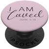 Inspired In The Bible I Am Loved John 3:16 Fede Ispirazione PopSockets PopGrip Adesivo