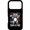 Feral And Free Patriotic Raccoon Free Us Custodia per iPhone 17 Pro Feral And Free Raccoon Patriotic Usa America 4 Luglio