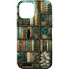 Book Lover Gifts Custodia per iPhone 12 mini Book Lover Dark Bookish Black Cat Libreria Academia