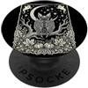 Collettivo Decorazioni Autunnali Spettra Arte di Halloween con Pipistrello e Luna Crescente PopSockets PopGrip Adesivo