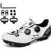 PENXZT Scarpe da Ciclismo MTB da Uomo Donna Scarpe da Mountain Bike Traspirante Compatibile con i Pedali Shimano SPD a 2 bulloni con Tacchetti, Scarpe da Equitazione