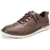 Allthemen Scarpe Uomo Casual Stringate Basse Shoes da Ginnastica Leggero Snekers Brogue Comode Classiche Marrone Scuro 44