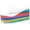 KRLZKID Infradito da donna Scarpe da spiaggia Sandali con zeppa Tacchi altissimi da 10 cm Casuale Punta aperta Pantofole con plateau