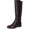 CAPRICE Stivali da donna alti con tacco con cerniera eleganti, Marrone (Dk Brown Comb), 39 EU