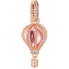 LaMenars Oro Rosa Pallone Ad Aria Calda Charm 925 Perline In Argento Sterling Adatto Bracciali, Halloween Compleanno Gioielli Regali Donne Ragazze