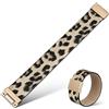 PartyKindom Bracciale Donna in Pelle Artificiale con Chiusura Comoda e Design alla Moda Ampio per Accessori Animalier Eleganti