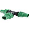 Provence Outillage 06599 Raccordo Raccordo con 3 testine per Tubo Verde 16 mm