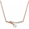 SWAROVSKI COLLANA MATRIX, TAGLIO ROUND PLACCATO ORO ROSA