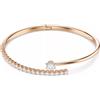 SWAROVSKI BRACCIALE RIGIDO MATRIX, TAGLIO ROUND PLACCATO ORO ROSA, M