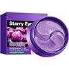 YIMVUNZ Patch Occhi per Occhiaie e Borse, 60 Pezzi Maschera Occhi Idratante con Estratto di Semi d'Uva, Eye Patch Antirughe e Defaticante per Contorno Occhi, Trattamento Coreano 80g (Viola)