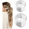 Generic Fermagli per capelli forti, fibbia per coda di cavallo da donna, design antiscivolo con piccole dimensioni, supporto alto per coda di cavallo per mamma, accessorio elegante per moglie, regalo per