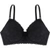 Dorina Reggiseno Allattamento Valeria - Senza Ferretto, Non Imbottito, Clip per Allattamento a Una Mano, Spalline Regolabili, Fodera in Tencel™ Modal Ultra Morbido, Nero