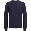 JACK & JONES Knitted Pullover Plain Knitted Pullover | Regular Fit, Semplice, Maniche lunghe, Casual, Temperatura massima di 40°C ciclo delicato
