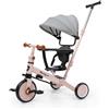 Interbaby - Triciclo Norby e Bici Evolutiva 5 in 1 con Capottina - 1-5 Anni