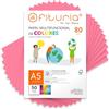 OFITURIA Fogli Colorati A5 80g, Confezione da 50 Fogli - Carta Colorata per Lavoretti, Stampante e Scrapbooking - Fogli A5 Colorati - Ideale Origami, Ufficio e Scuola (Rosa)