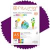 OFITURIA Fogli Colorati A5 80g, Confezione da 50 Fogli - Carta Colorata per Lavoretti, Stampante e Scrapbooking - Fogli A5 Colorati - Ideale Origami, Ufficio e Scuola (Viola)