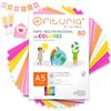 OFITURIA Fogli Colorati A5 80gr, 50 Fogli - Carta Hobby (Romantico)